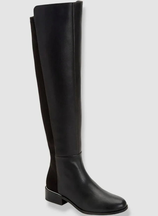 Alfani Womens Ludlowe Leather Over-The-Knee Boots 8.5 M