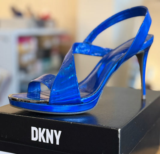 DKNY
Women's Diva Asymmetrical Slingback Stiletto Sandals, 8M