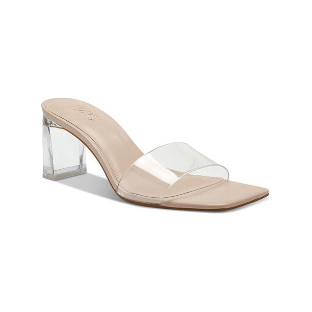 INC Womens Beyla 2 Faux Leather Sandal Mules
