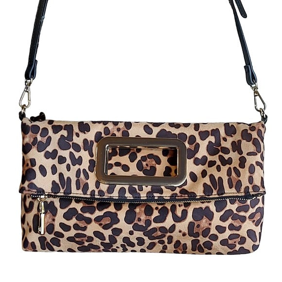 INC- International Concepts Leopard Print Open Handle Crossbody