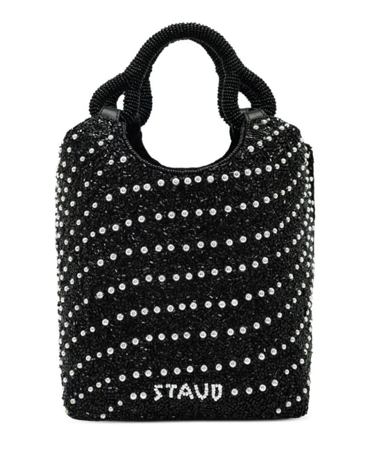 STAUD
Cote bead embellished tote bag