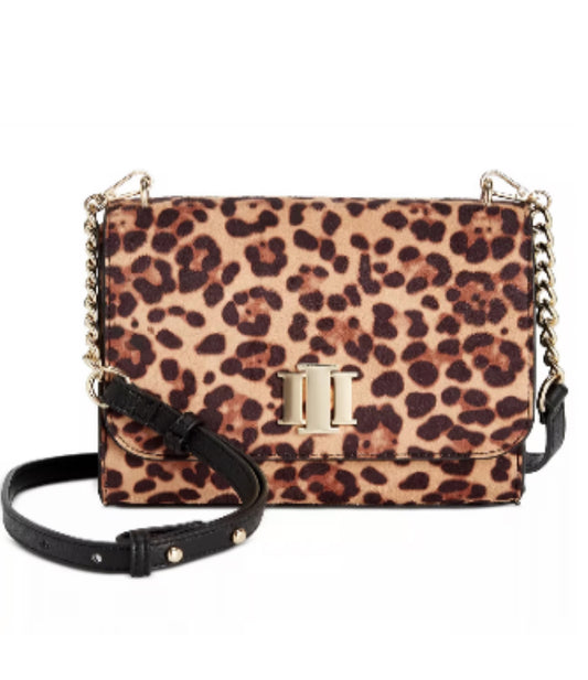 I.N.C. INTERNATIONAL CONCEPTS Sibbell Crossbody Bag Leopard