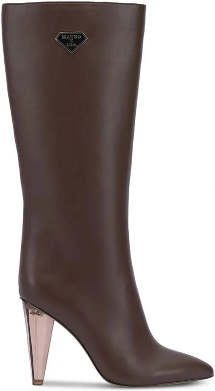 INC Charlotte Womens Faux Leather Side Zip Knee-High Boots Brown 7.5M, 6.5M, 7M, 9M