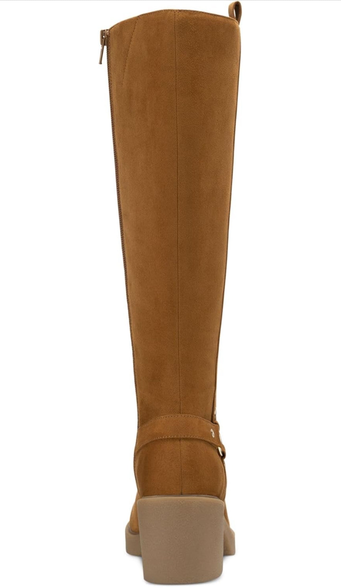 Style & Co. Womens Brettaa Faux Suede Knee-High Boots Brown