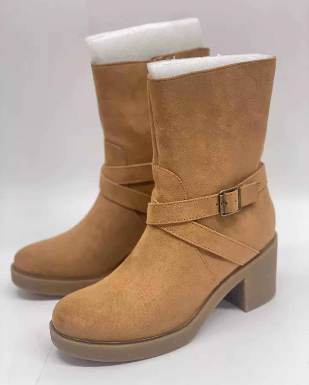 Style & Co. Women's Bessiee Round Toe Block-Heel Booties
