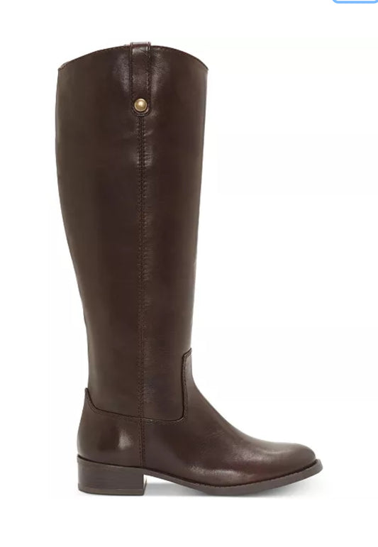 I.N.C. International Concepts
CHOCOLATE Fawne Wide-Calf Leather Knee High Boots 9M WC, 7W WC