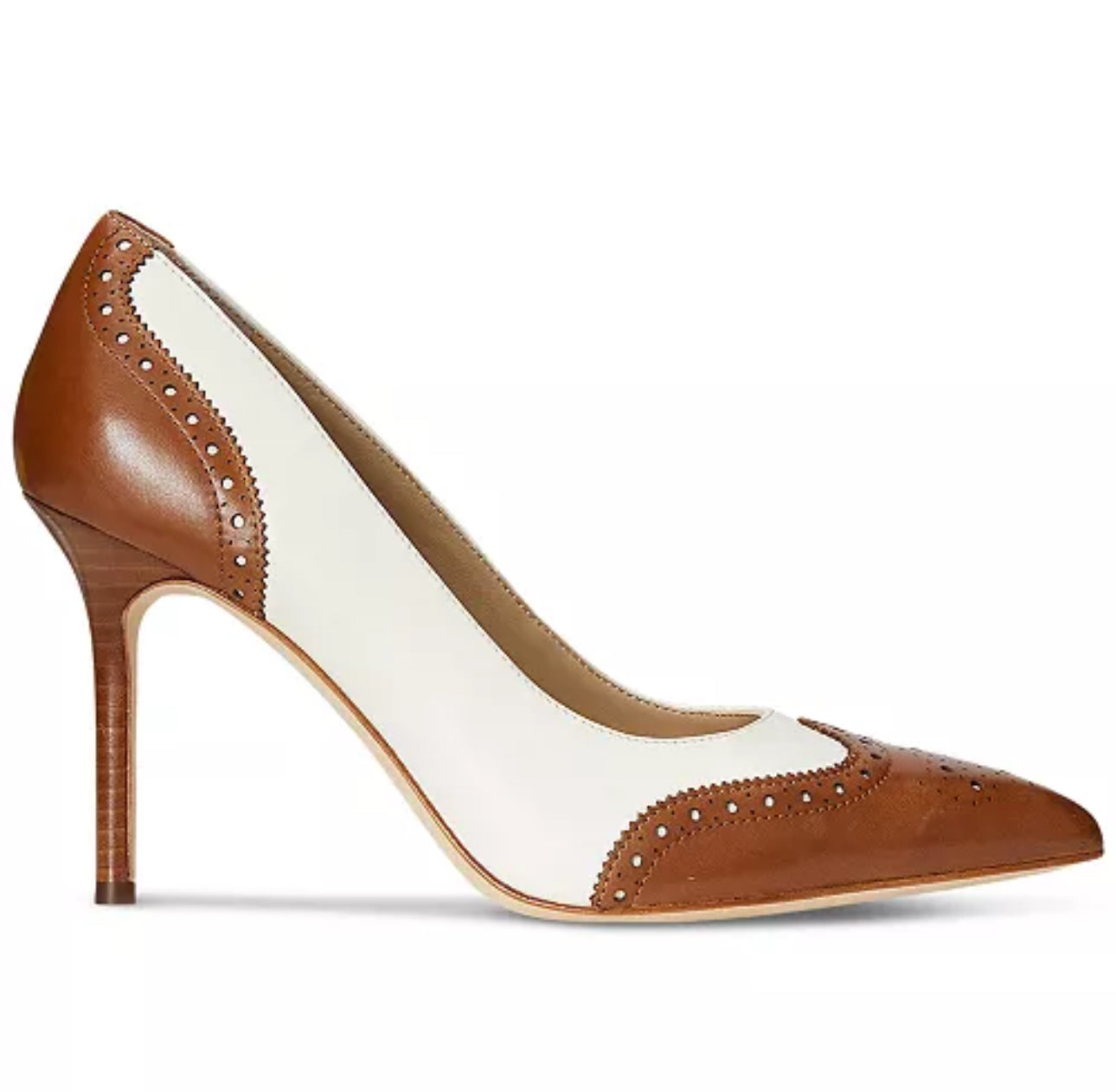 Lauren Ralph Lauren Women's Lynden Nappa Burnished Leather Dress Pumps