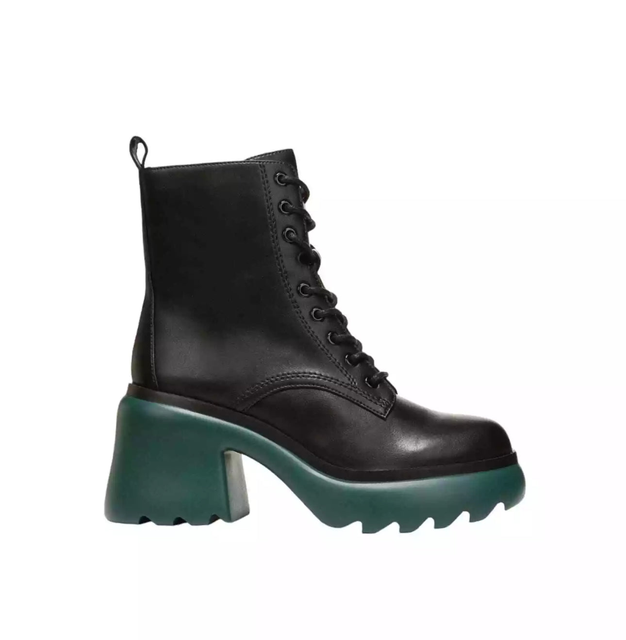 Bar III Women's Pelican Peliican Lace Up Booties Black & Green 6.5M, 7.5M, 9M, 9.5M