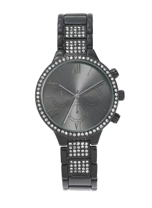 I.N.C. International Concepts
Women's Black-Tone Bracelet Watch 37mm