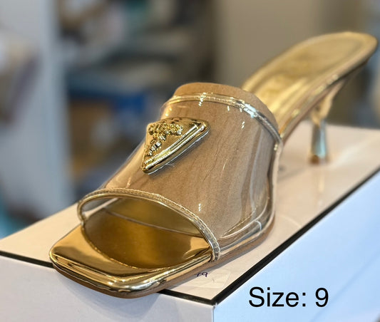 Guess Women's Lusie Slip On Kitten Heel Fashion Dress Sandals