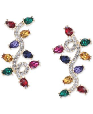 Holiday Lane
Gold-Tone Multicolor Holiday Lights Linear Earrings