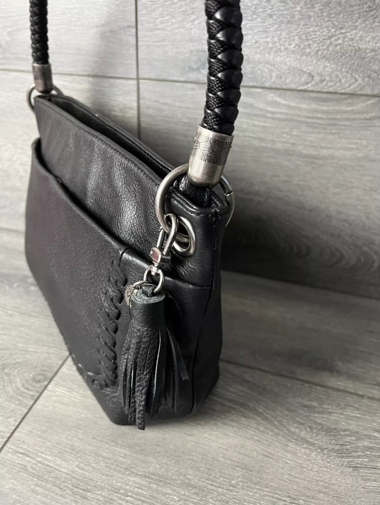 The Sak Indio Small Hobo black color