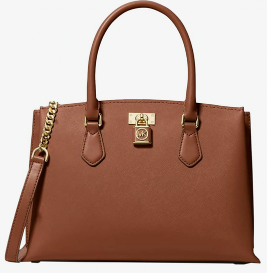 Michael Michael Kors Women's Ruby Medium Leather Satchel Bag Luggage