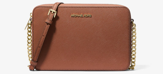 MK Jet Set Saffiano Leather Crossbody Bag