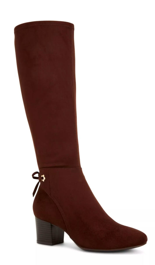 CHARTER CLUB Womens Chocolate Brown Flower Grommets Jaccque Boots