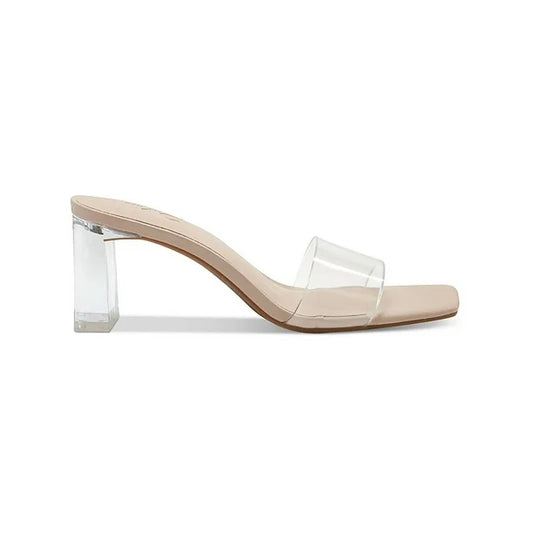 INC Womens Beyla 2 Faux Leather Sandal Mules