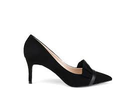JOURNEE COLLECTION Womens Black Marek Toe Stiletto Slip On Pumps Shoes 8M